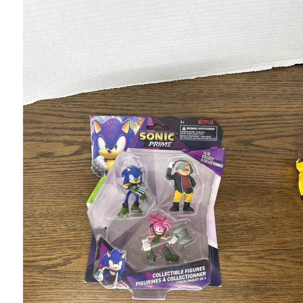 Sega NETFLIX Series SONIC PRIME Collectible Figures SEALED (3-Pack) - NEW